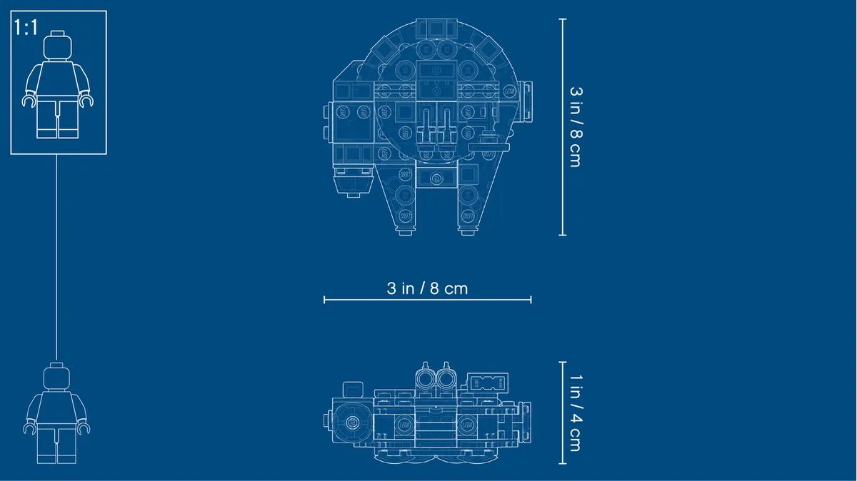 LEGO Star Wars Millennium Falcon Microfighter 75193 - 92 Stukken - afbeelding 5 van 6