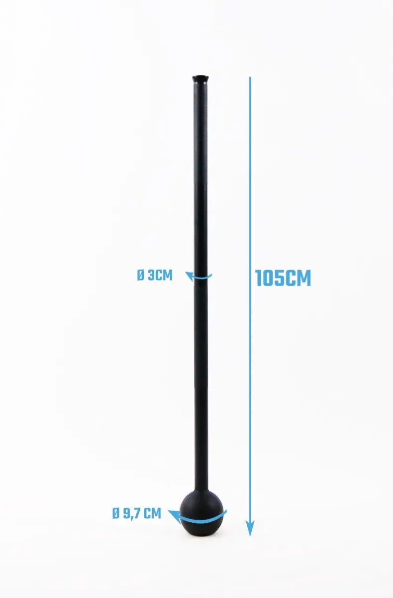 Muscle Power Macebell 6 kg - Zwart