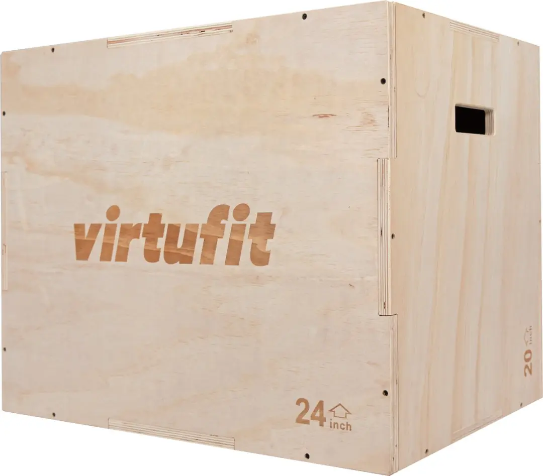 Virtufit Houten Crossfit Plyo Box 3-in-1 50x60x75cm