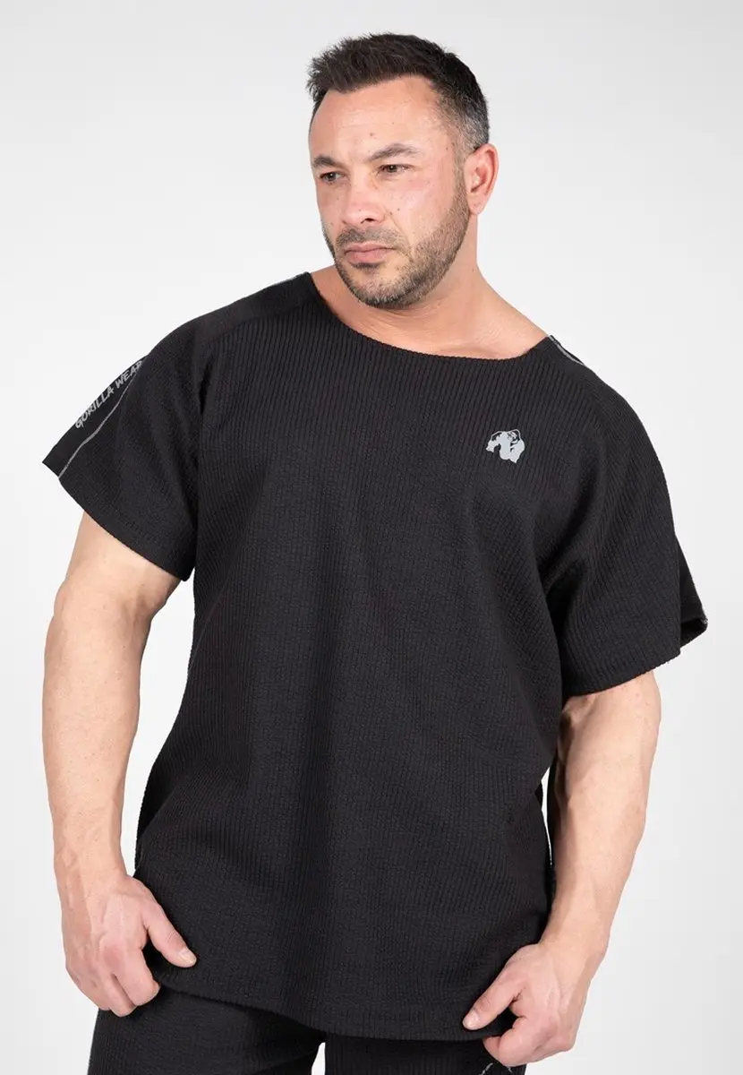 Gorilla Wear Buffalo Old School Workout T-shirt - Zwart/Grijs