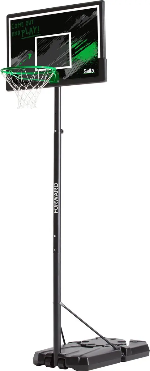 Salta Forward Basketbalpaal Verstelbaar 230-305cm Zwart