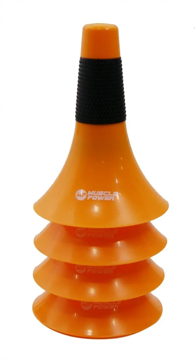 Muscle Power Speed Cones MP1079 - 4 Stuks - Zwart/Orange