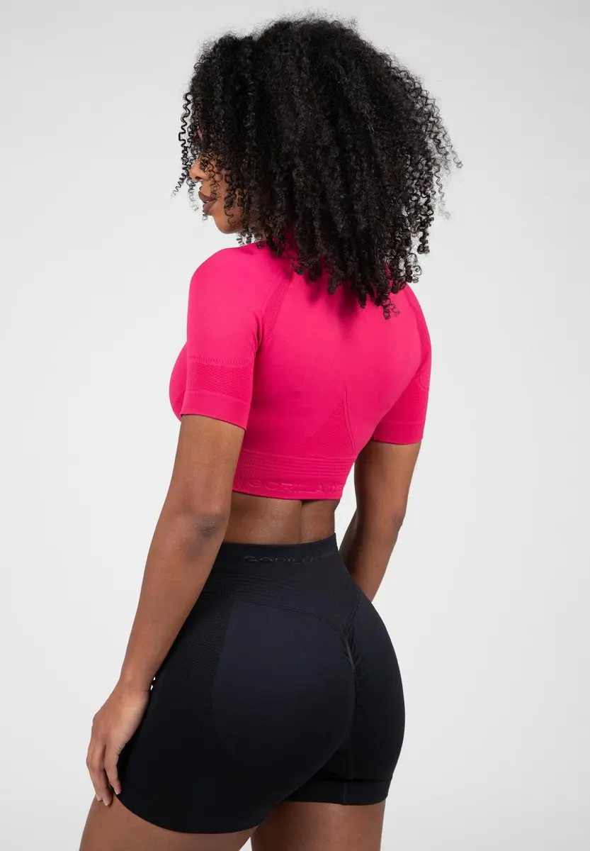 Gorilla Wear Whitney Seamless Crop Top - Roze L/XL