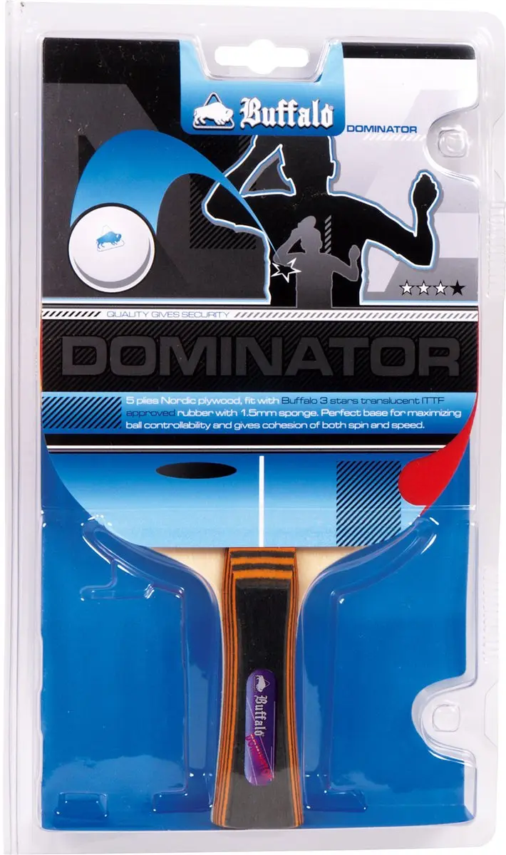 Buffalo Dominator Tafeltennisbat - Wit