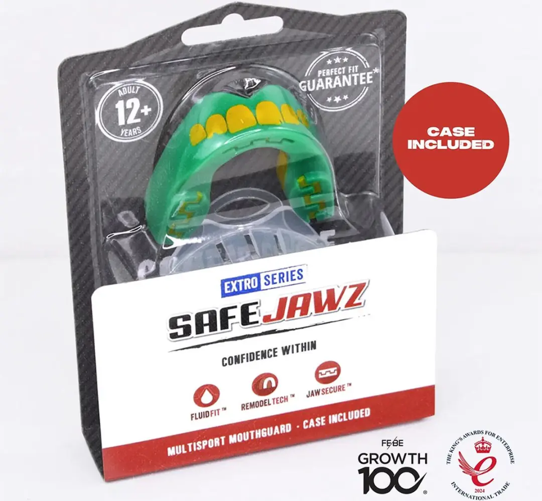 Safejawz Extro-Series Ogre Gebitsbeschermer Junior - Groen/Geel