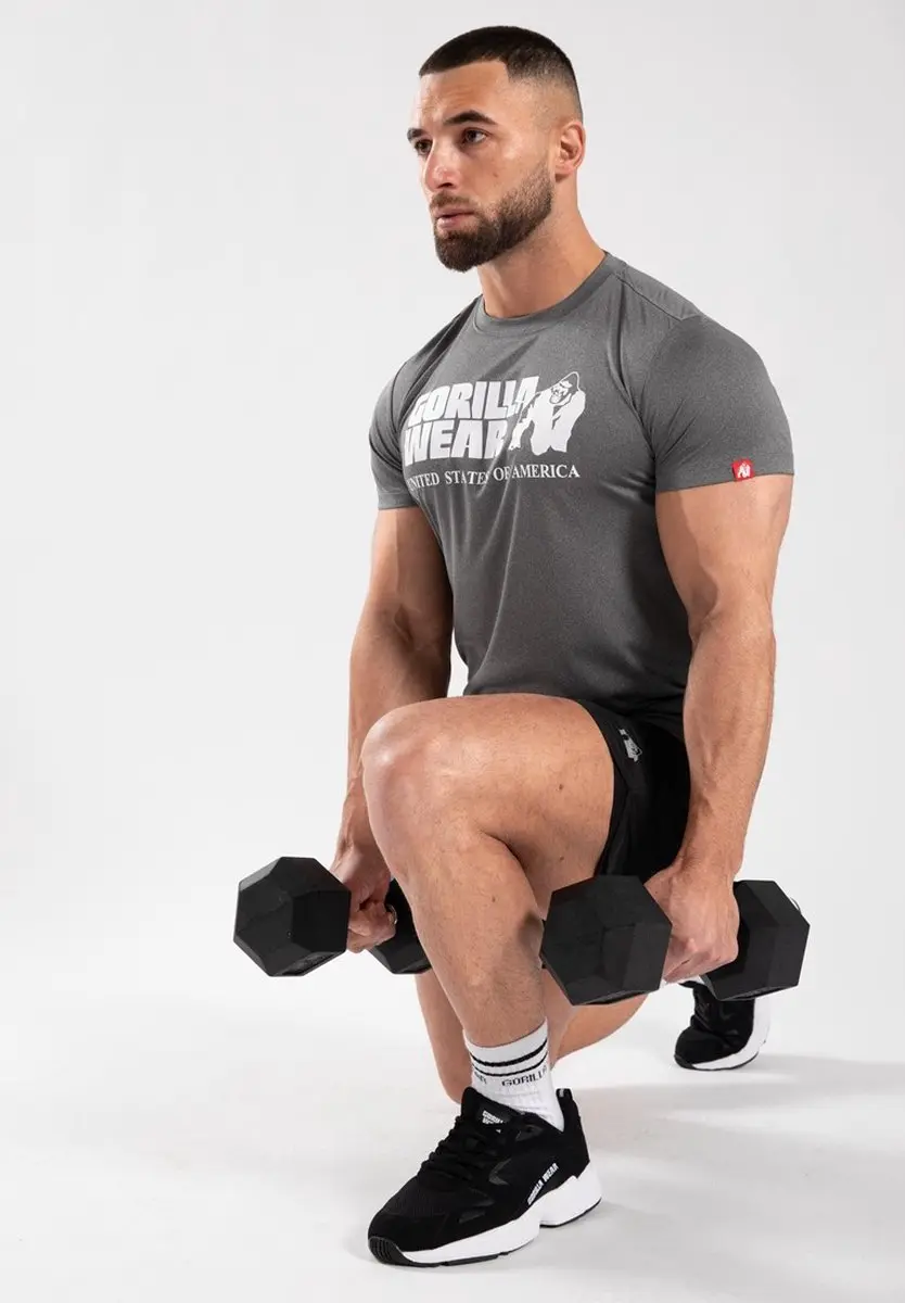 Gorilla Wear Classic Training T-shirt 3XL - Grijs Gemêleerd