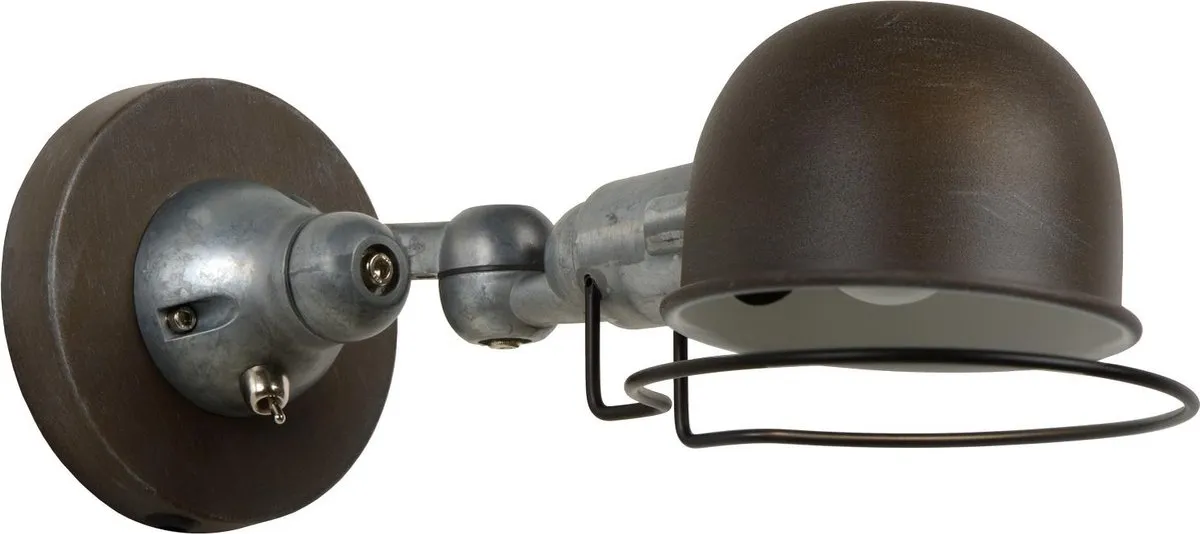 Lucide Honore Wandlamp E14 - Roestbruin