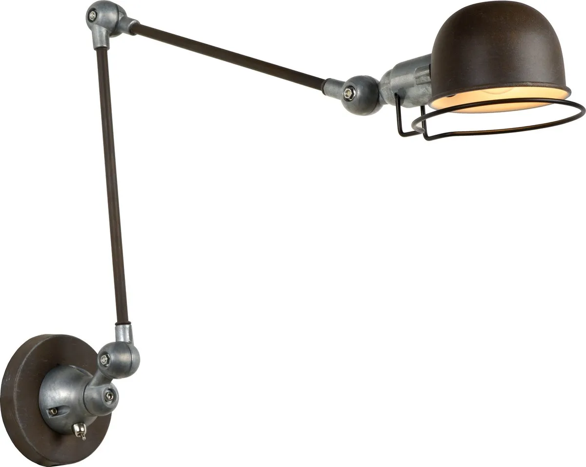 Lucide Honore Wandlamp E14 - Roestbruin