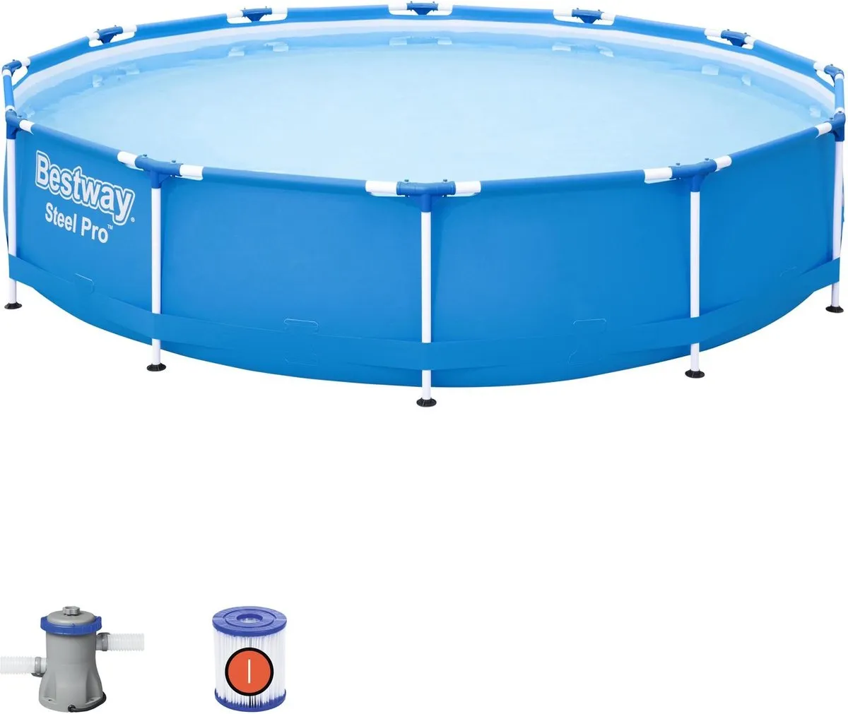 Bestway BW Sirocco Pro Max Zwembad 366x76cm - Blauw - afbeelding 6 van 6