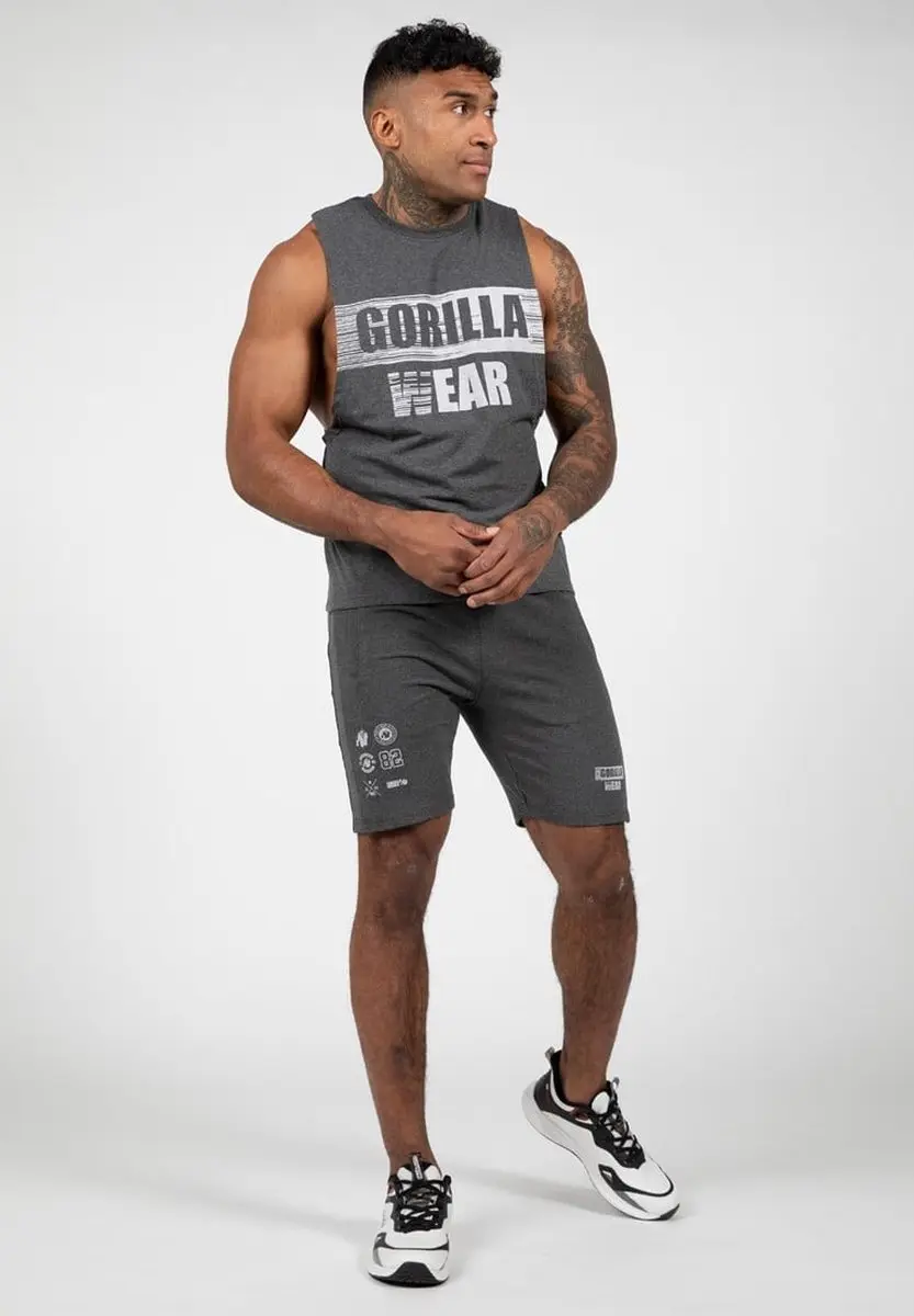 Gorilla Wear Lopez Drop Armhole Tank Top - Donkergrijs S