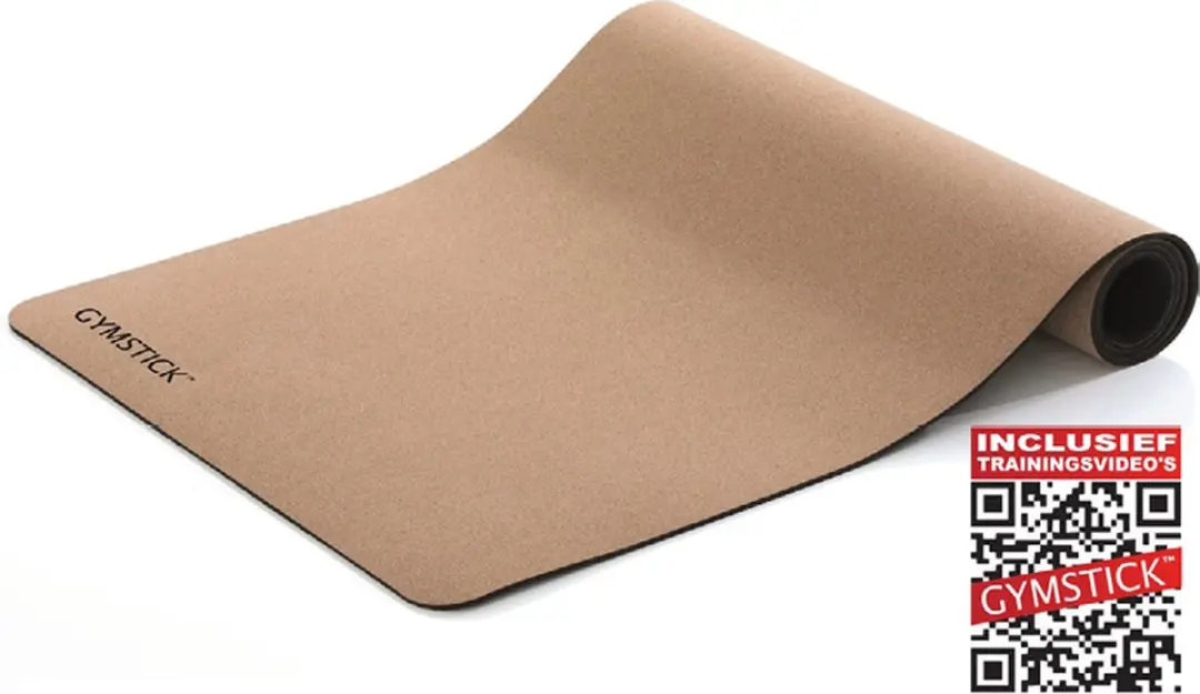 Gymstick Active Kurk Yogamat - Bruin