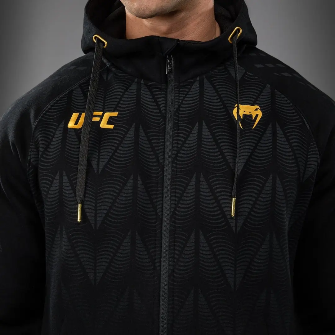 UFC Zenith by Venum Replica Champion Zip Hoodie XXL - Zwart/Goud