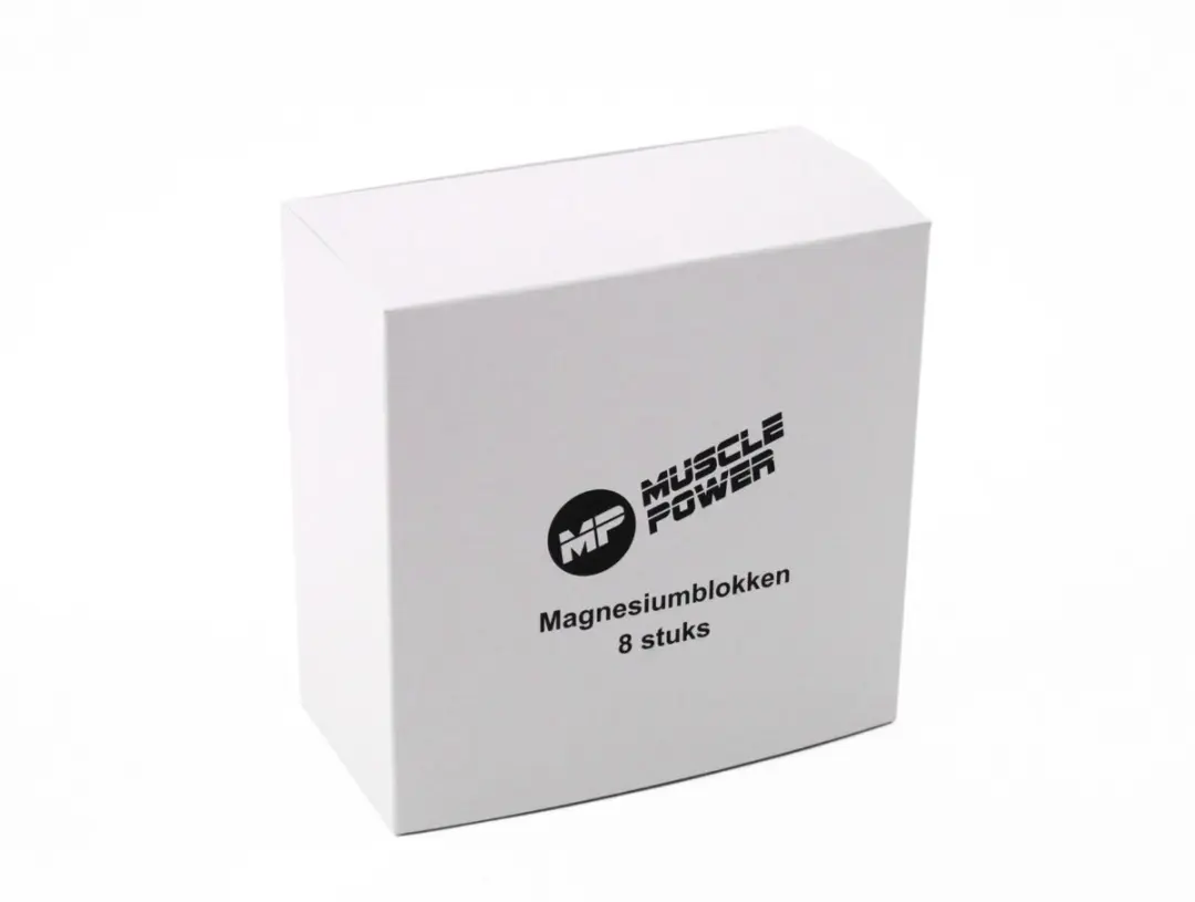 Muscle Power Magnesiumblokken 8 Stuks - Wit