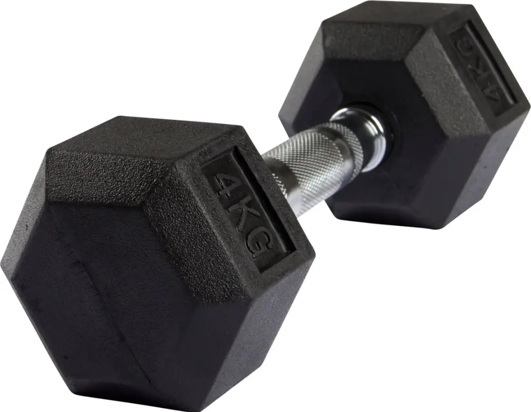 VirtuFit Hexa Dumbbell Pro 4kg - Zilver/Zwart