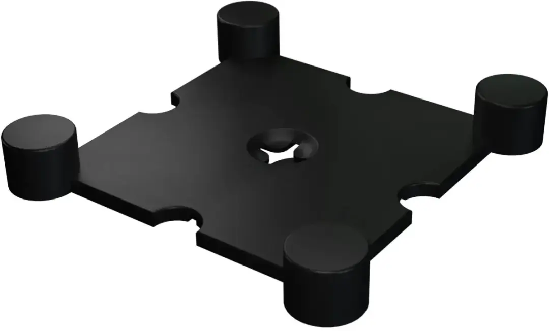 NRG Fitness Oploopprofiel Rubberen Tegel 50x15x2cm - Zwart