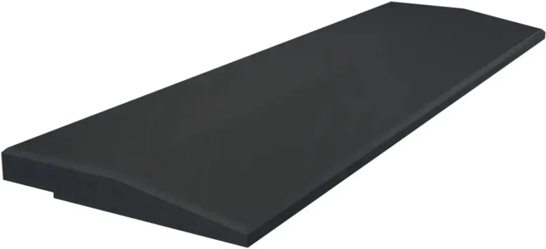 NRG Fitness Oploopprofiel Rubberen Tegel 50x15x2cm - Zwart