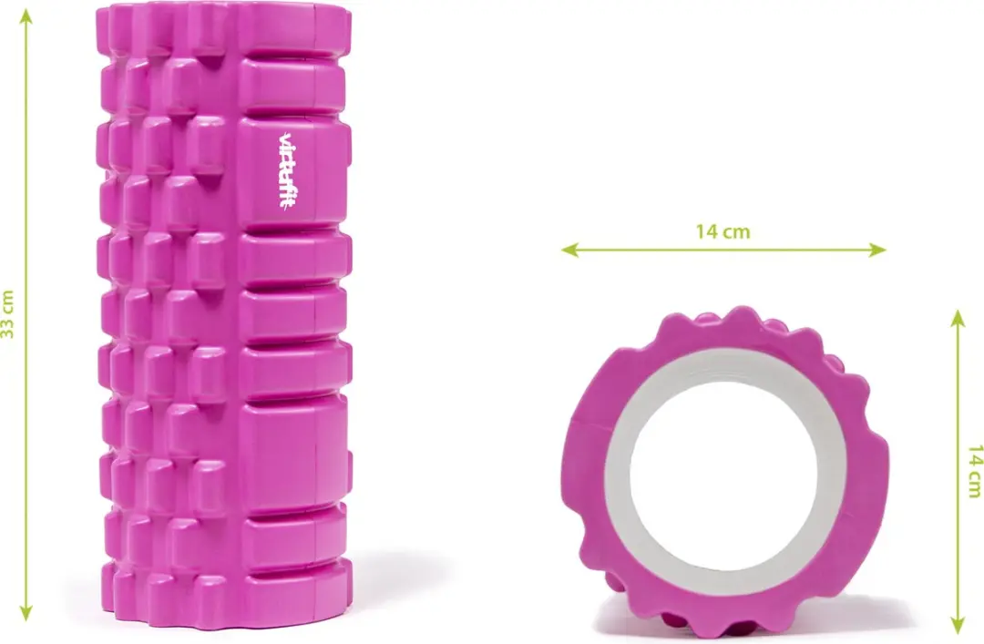 Virtufit Grid Massageroller 33cm - Roze