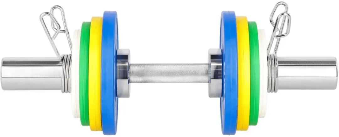 HMS Olympische Dumbbellstang 50mm - 50cm - Zilver