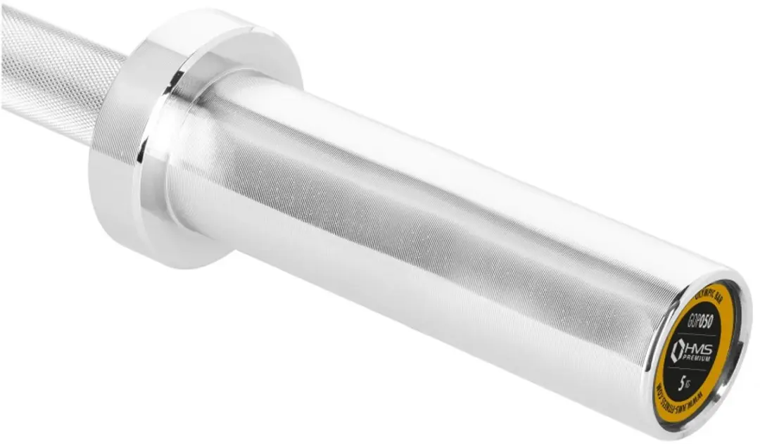 HMS Olympische Dumbbellstang 50mm - 50cm - Zilver - afbeelding 6 van 6