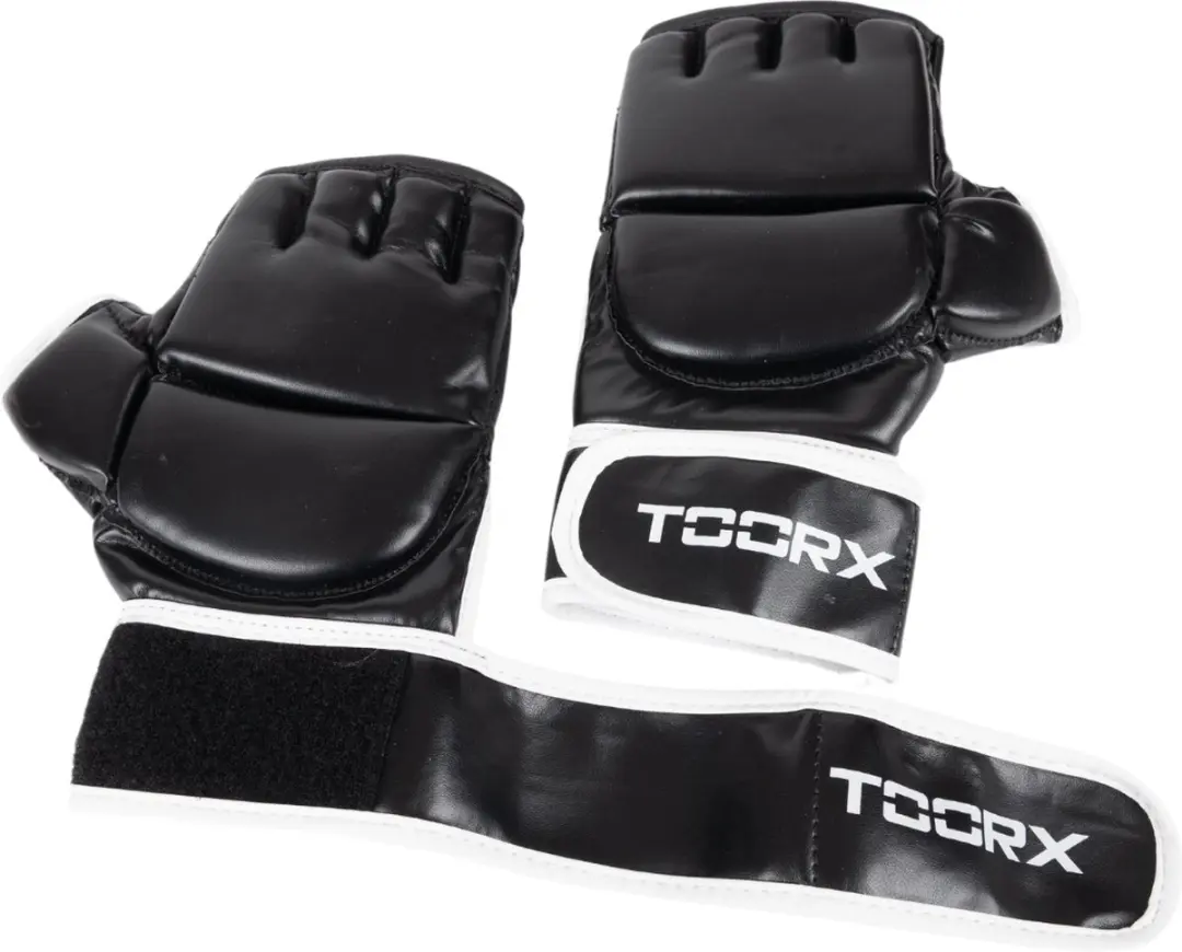 Toorx Fitness MMA Handschoenen Cougar - 8 oz - Zwart/Wit - S/M