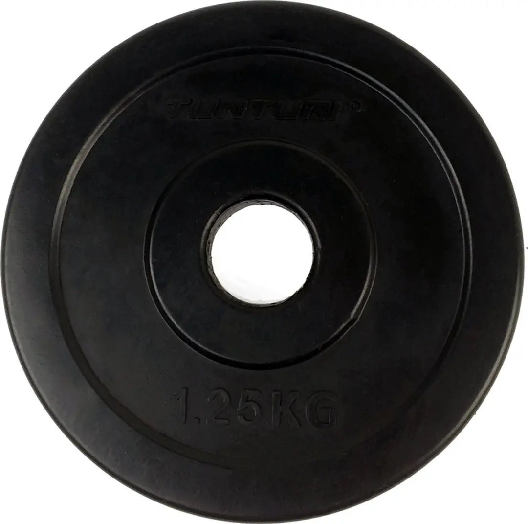 Tunturi Halterschijven 2x 1,25 kg - 30mm - Zwart