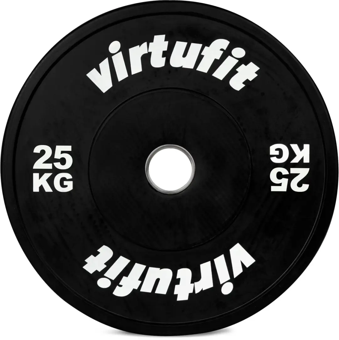 VirtuFit Bumper Plate 50mm 25kg - Zwart