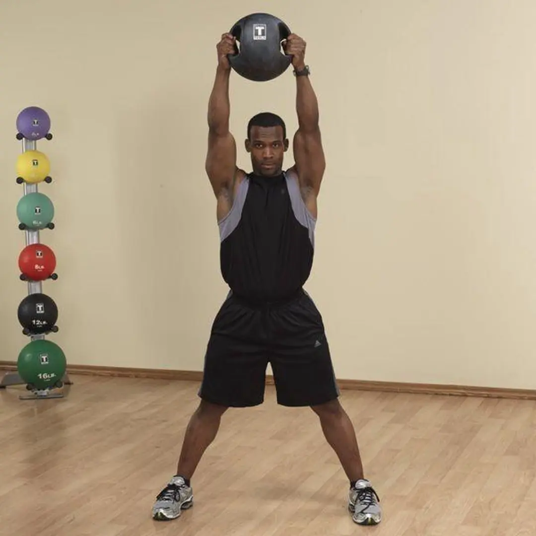 Body-Solid Medicine Ball Dual Grip 8kg - Zwart