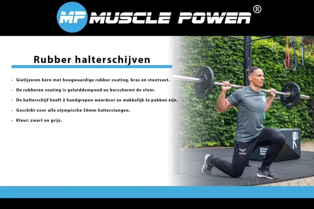 Muscle Power MP2005 Halterschijf 2.5 KG - Zwart