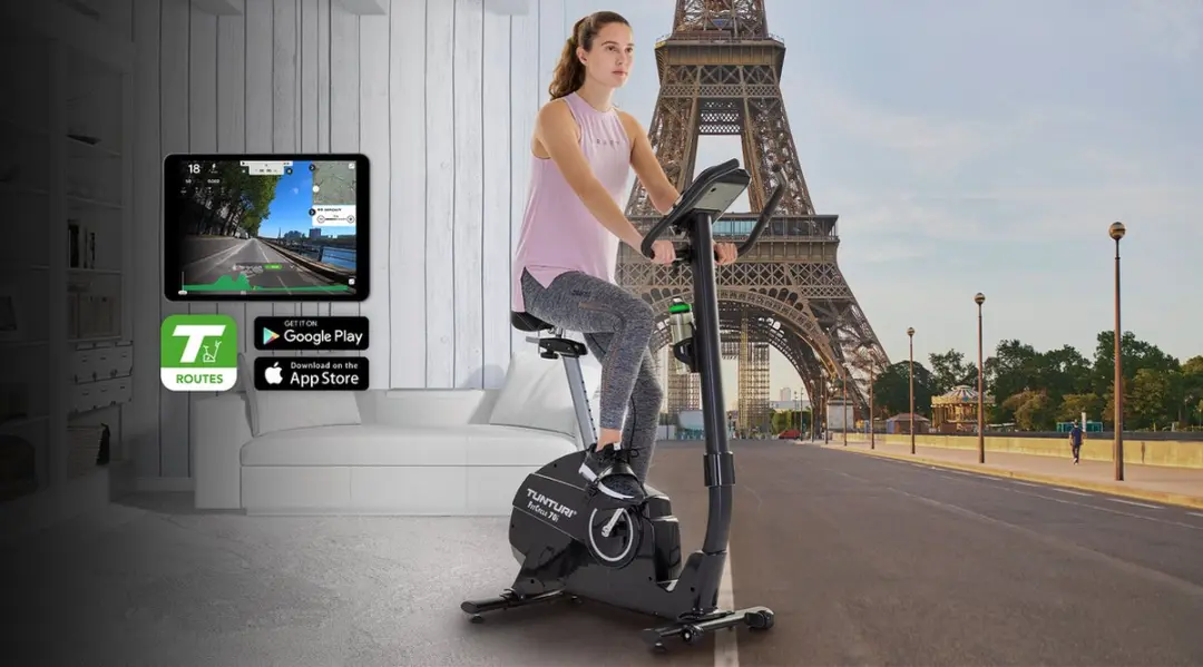 Tunturi FitCycle 70i Hometrainer - 32 Niveaus - 23 Programma's - Zwart/Zilver