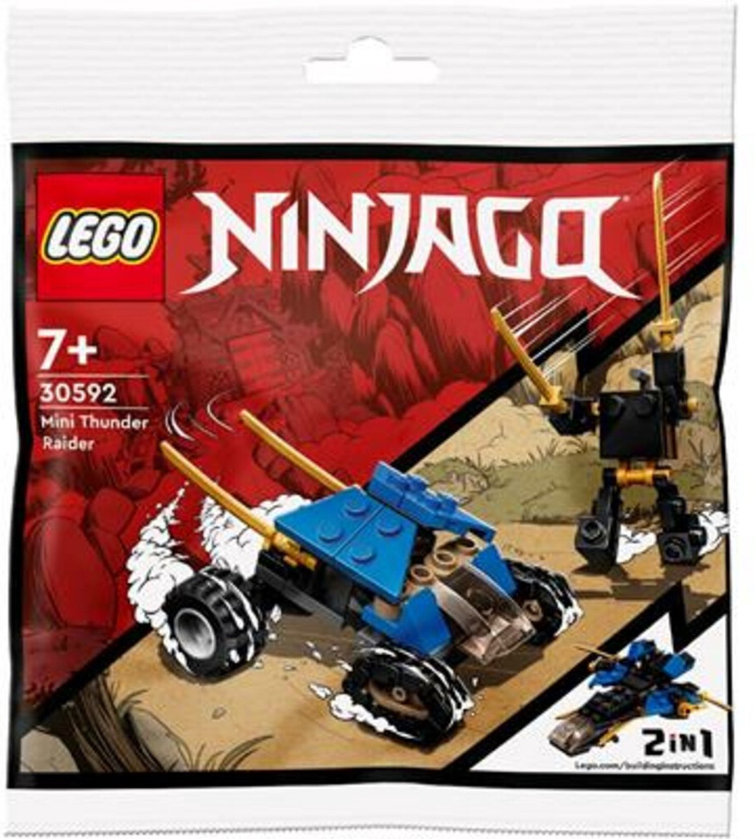 LEGO Ninjago 30592 - Mini Thunder Raider Straaljager (polybag)