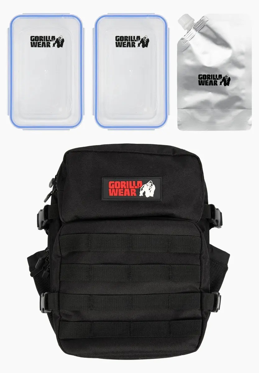 Gorilla Wear Clyde Meal Prep Rugzak 25L - Zwart
