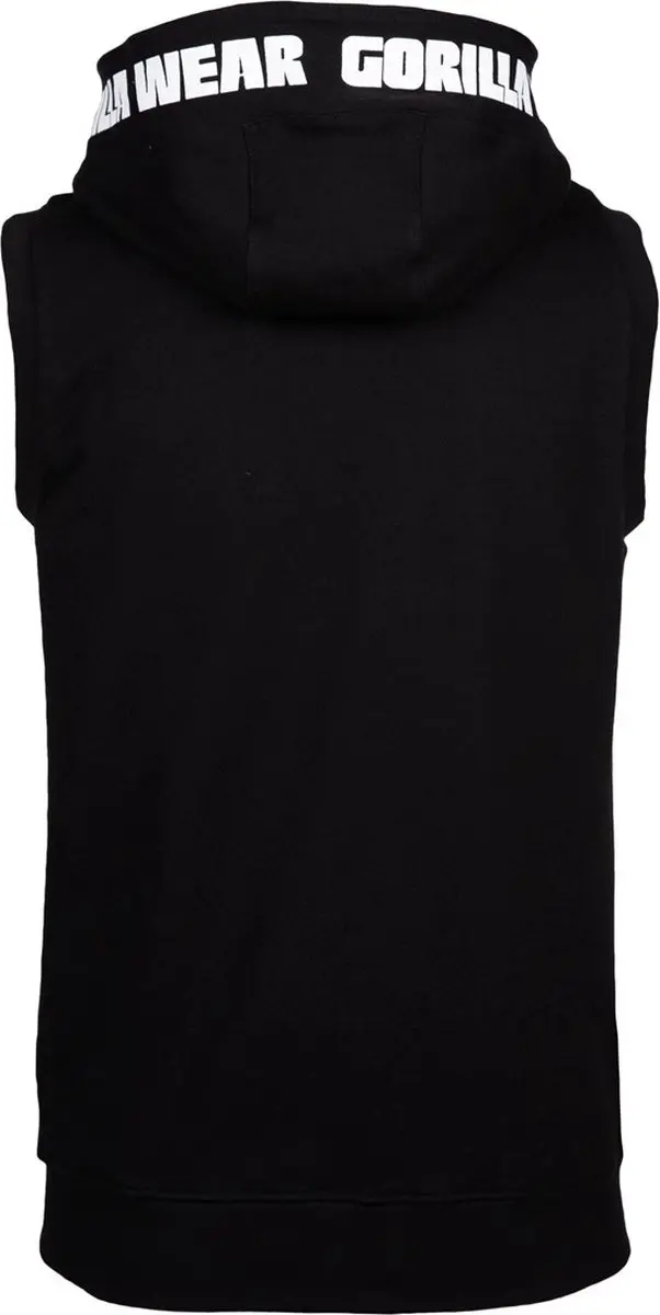 Gorilla Wear Milwaukee S/L Zipped Hoodie 4XL - Zwart