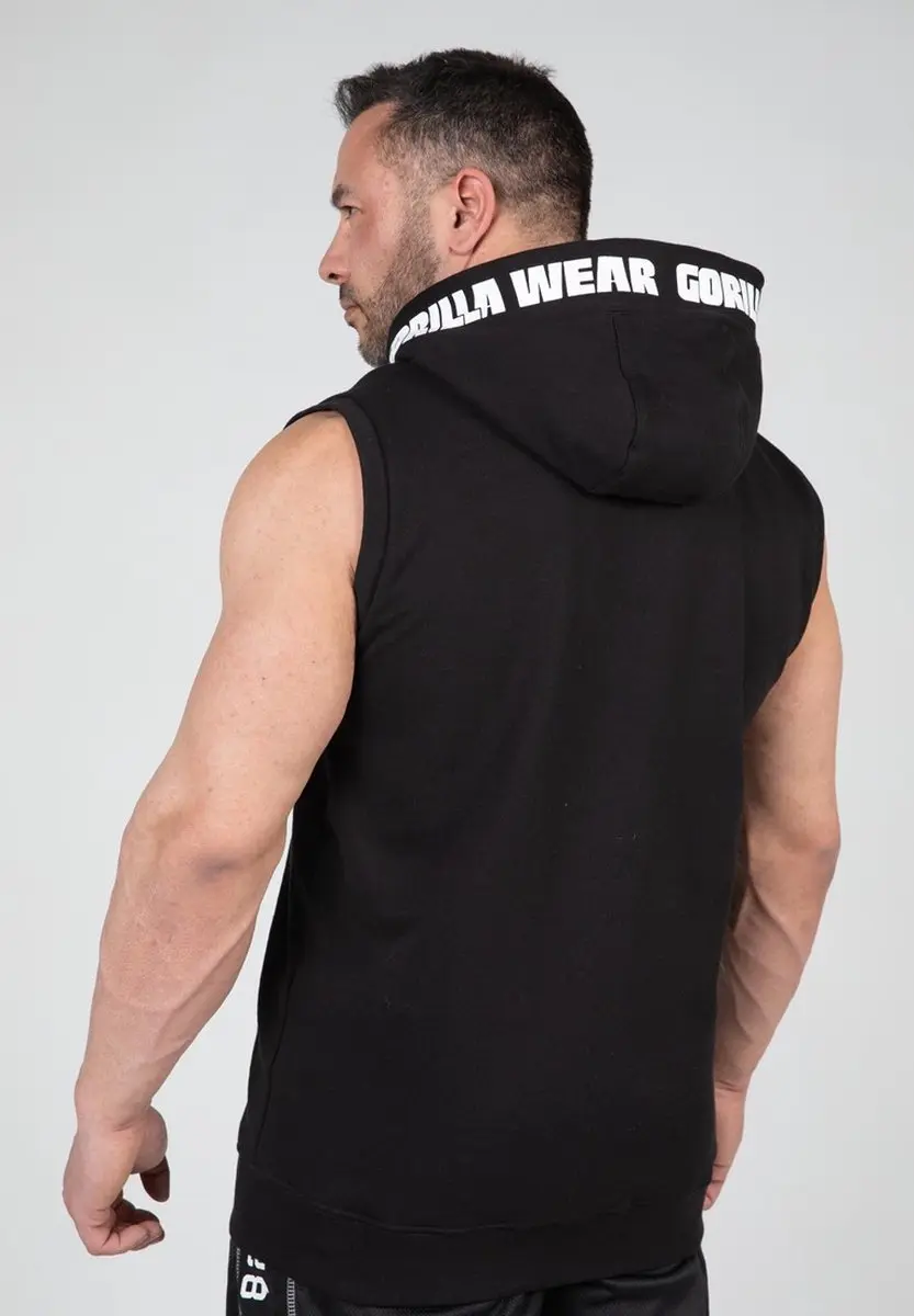 Gorilla Wear Milwaukee S/L Zipped Hoodie 4XL - Zwart