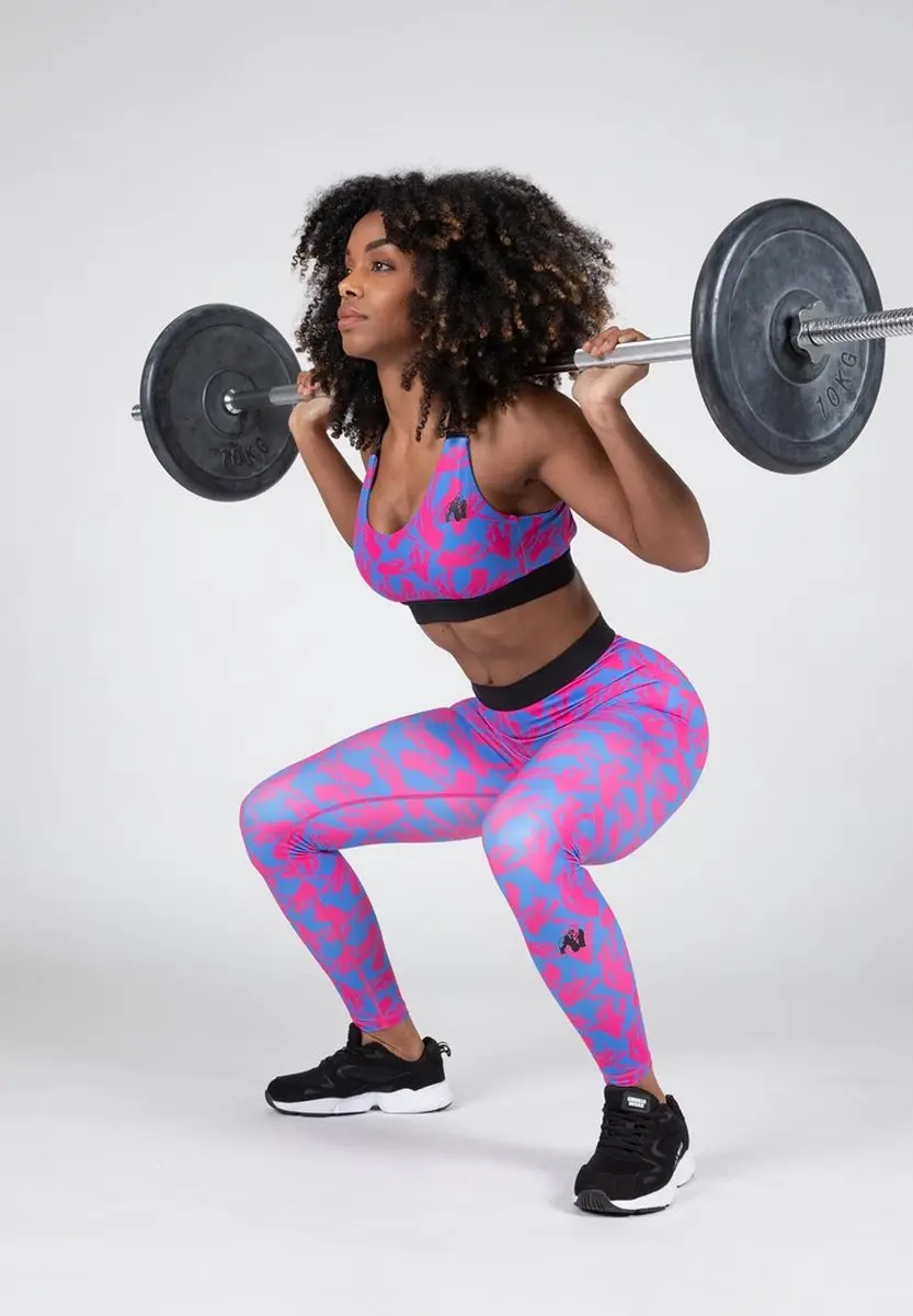 Gorilla Wear Colby Leggings L - Blauw/Roze