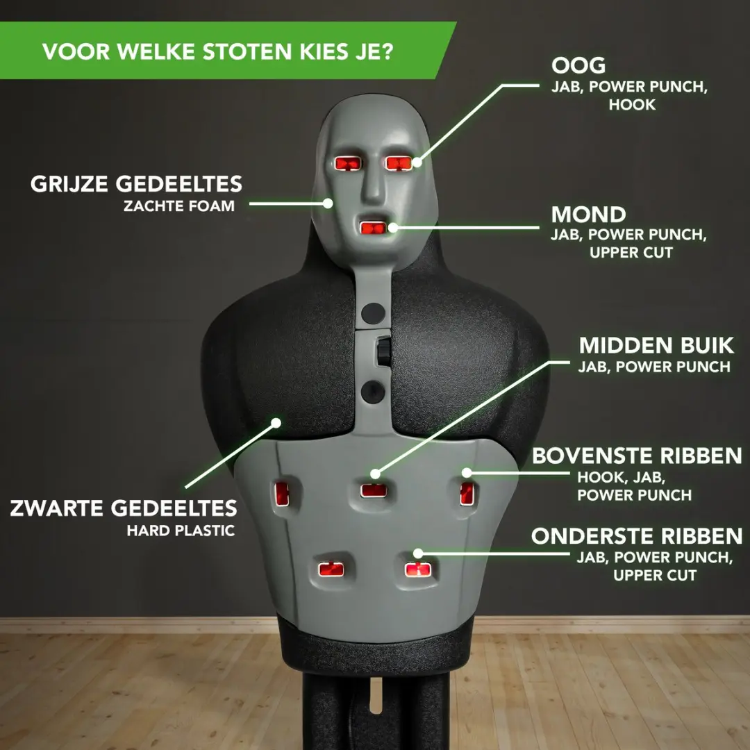 Tunturi Slam Man Reactietrainer - 3 Niveaus - In hoogte verstelbaar