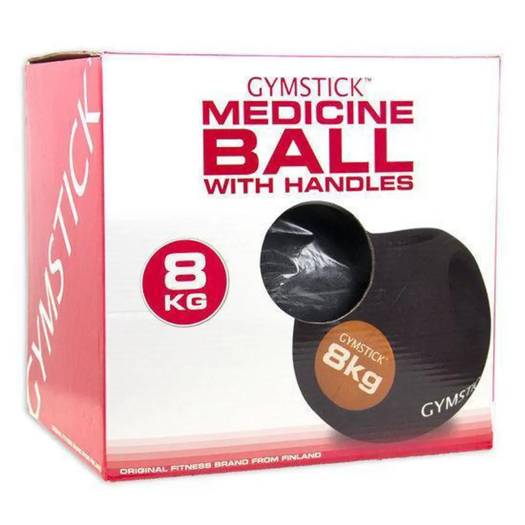 Gymstick Medicijnbal 8kg - met Handvaten