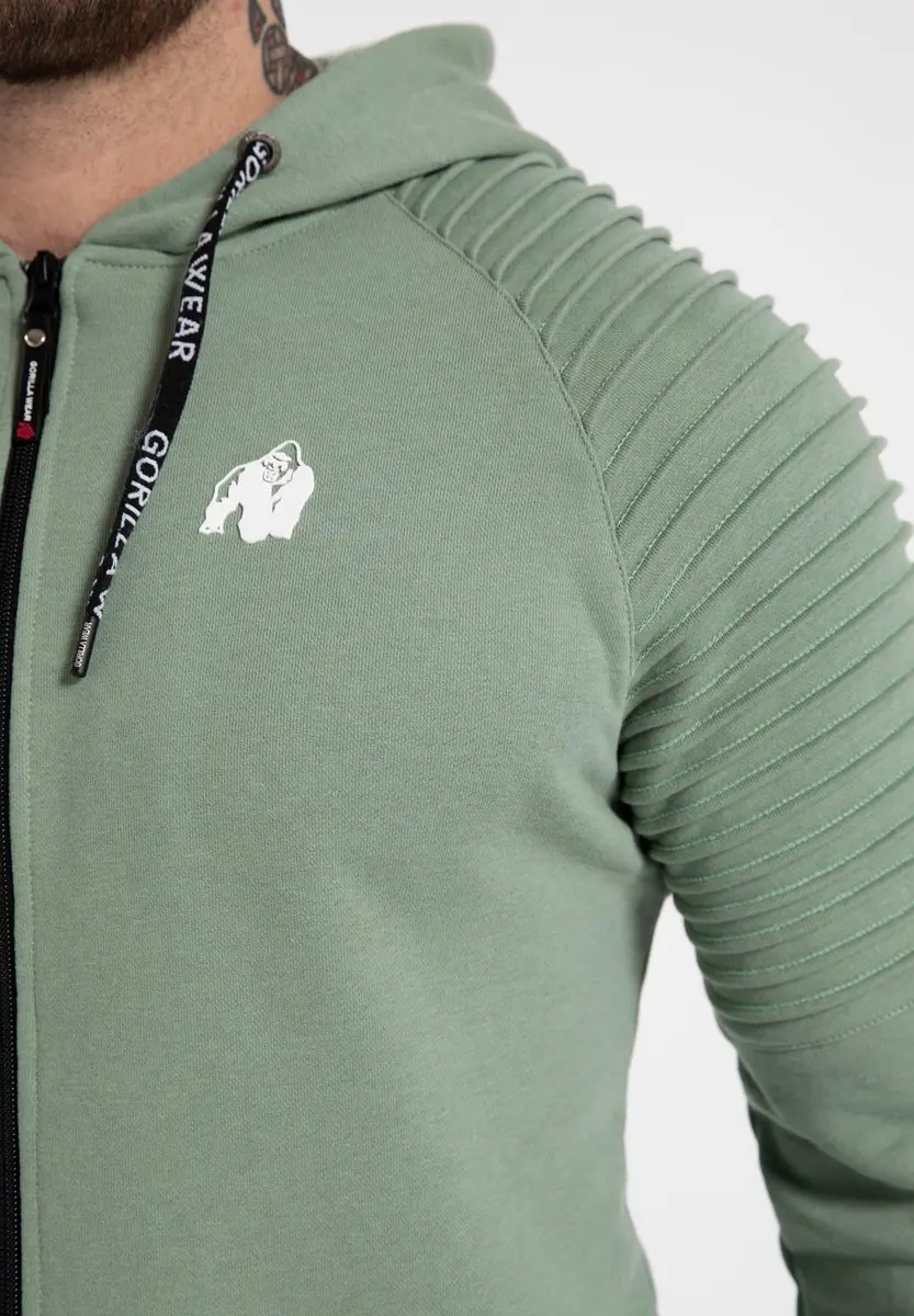 Gorilla Wear Georgia Zipped Hoodie Groen - S