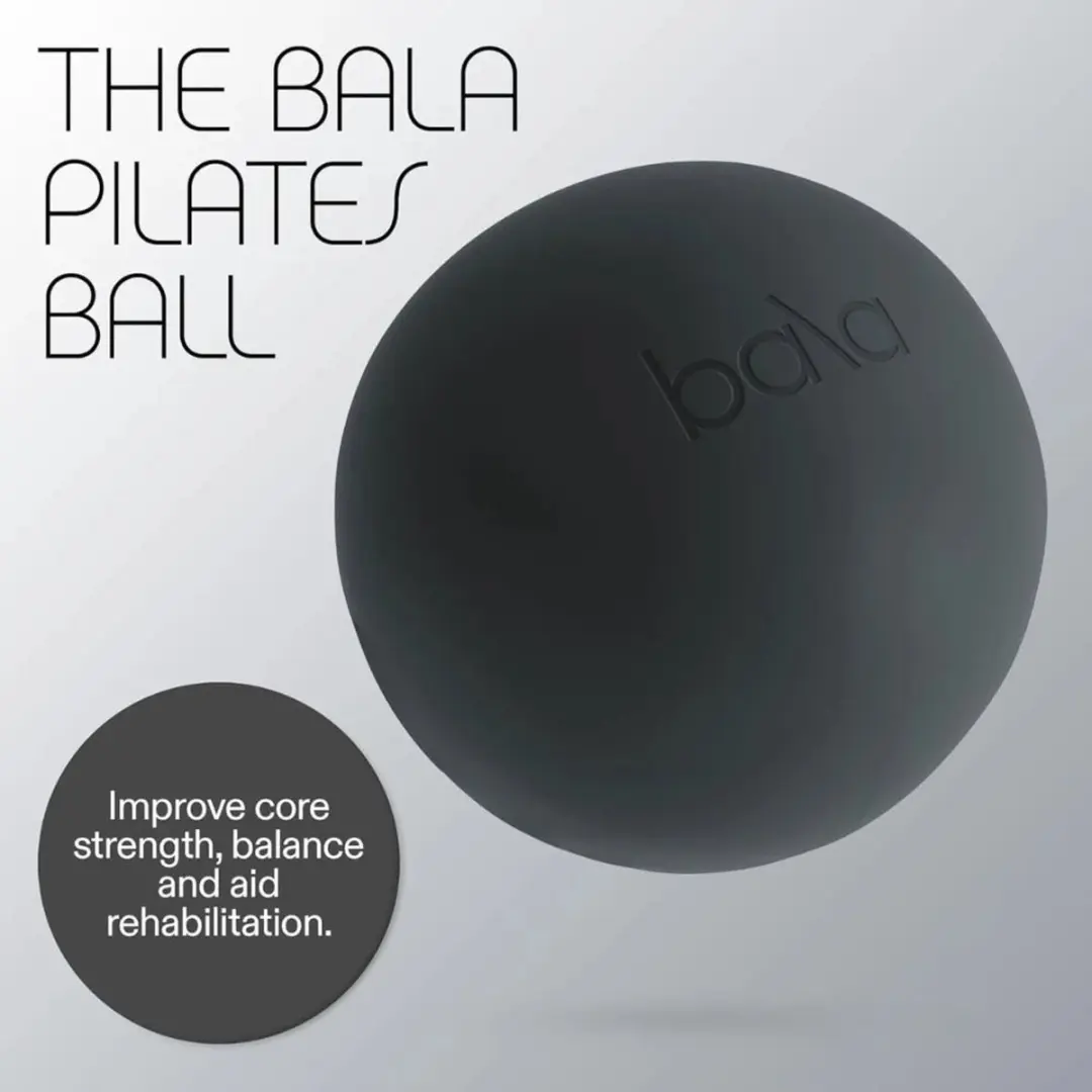 Bala Pilates Bal Fitness Charcoal - met Mini Pomp