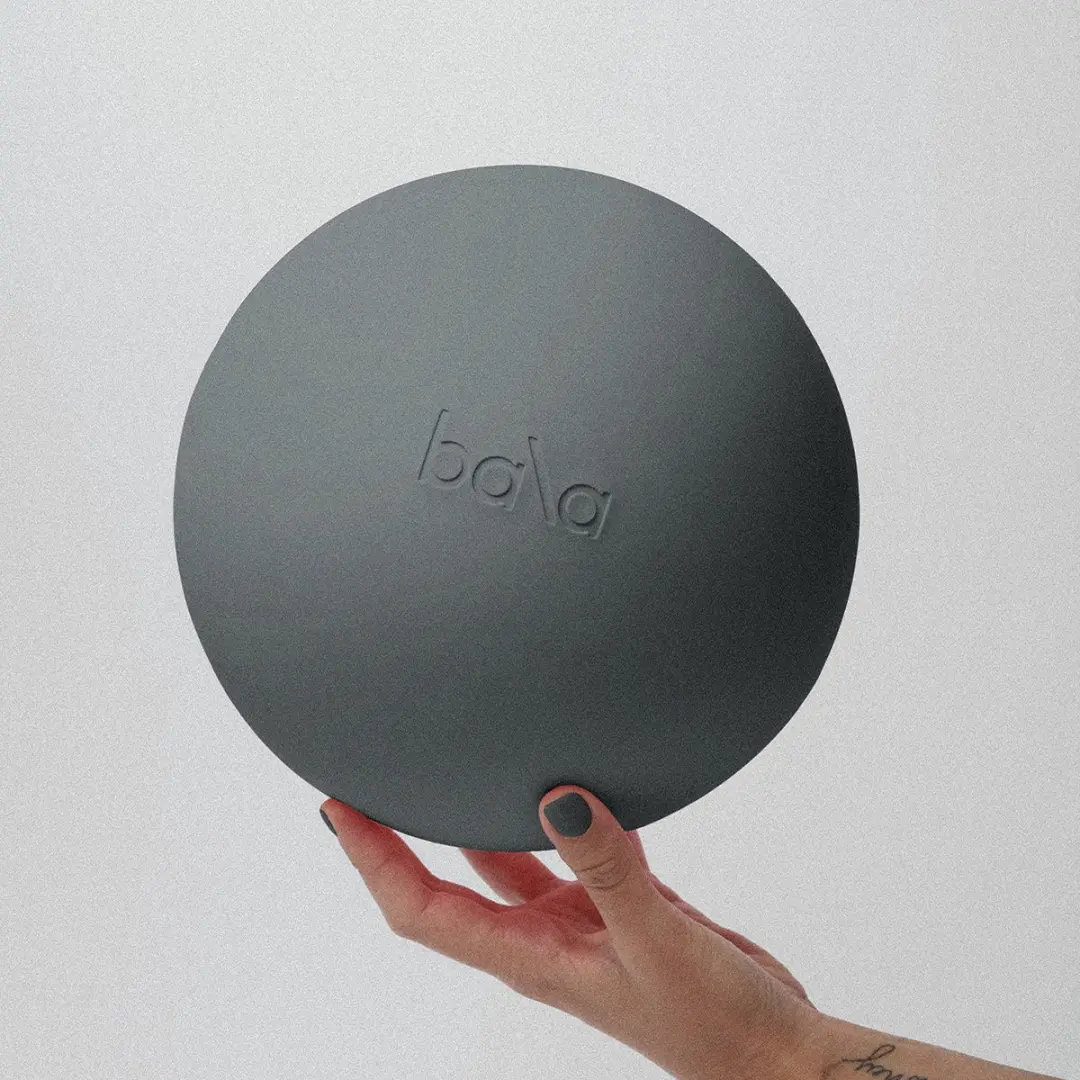 Bala Pilates Bal Fitness Charcoal - met Mini Pomp