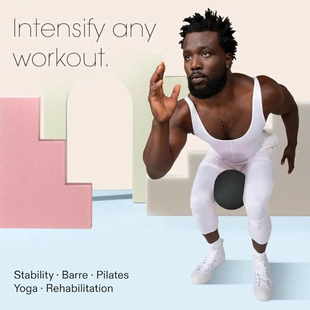 Bala Pilates Bal Fitness Charcoal - met Mini Pomp