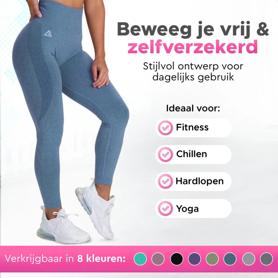 Mewave Sportlegging Blauw - Dames XL - afbeelding 6 van 6