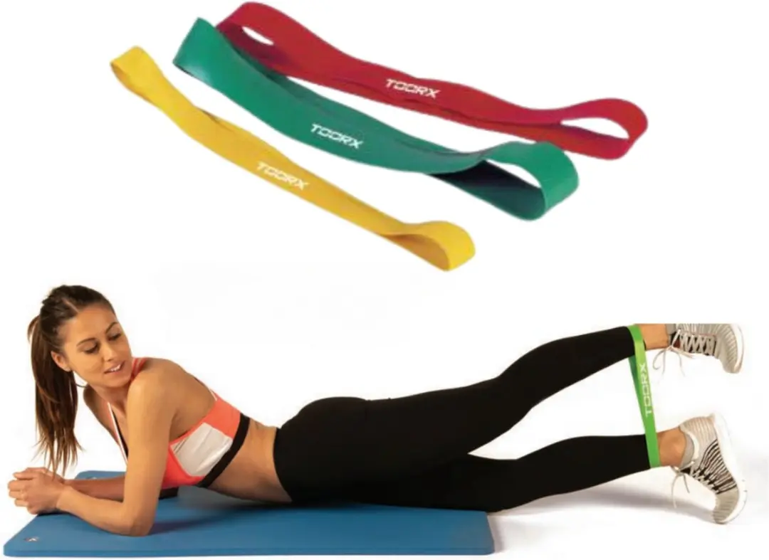 Toorx Fitness Weerstandsbanden Zwaar 10 Stuks - 30cm - Rood