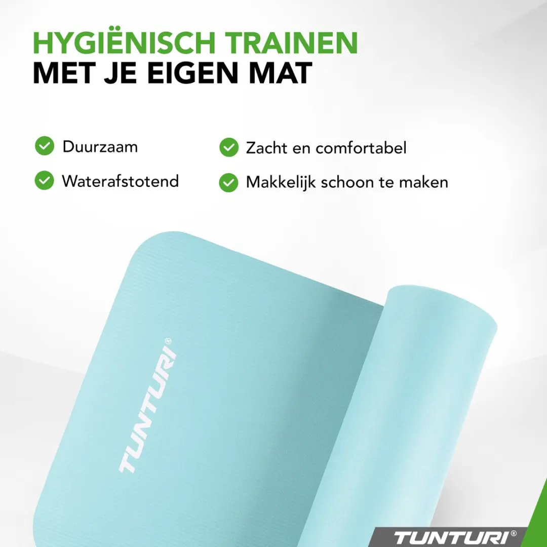Tunturi NBR Yogamat - 180x60x1,5cm Lichtblauw
