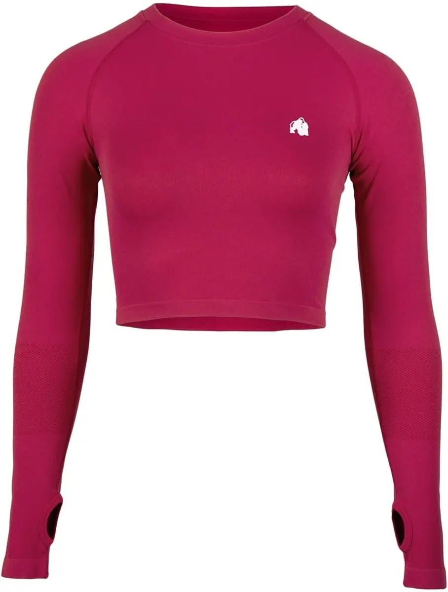 Gorilla Wear Hilton Seamless Cropped Long Sleeve - Roze M/L