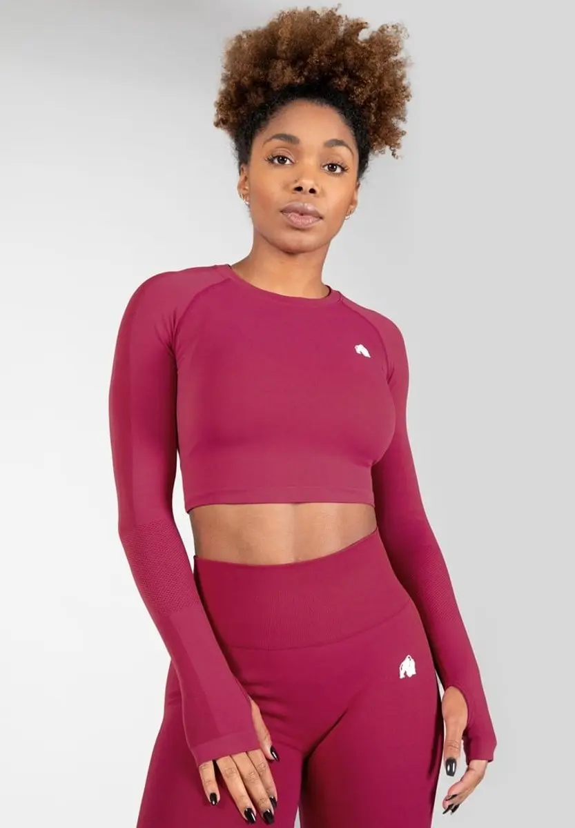 Gorilla Wear Hilton Seamless Cropped Long Sleeve