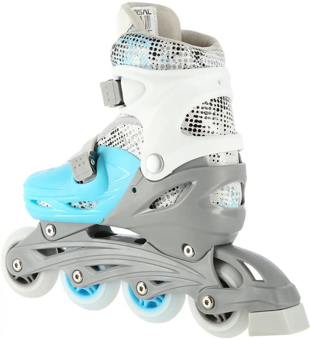 Nils Extreme 4-in-1 Skeelers/Schaatsen - Maat S 31-34 - Wit/Blauw
