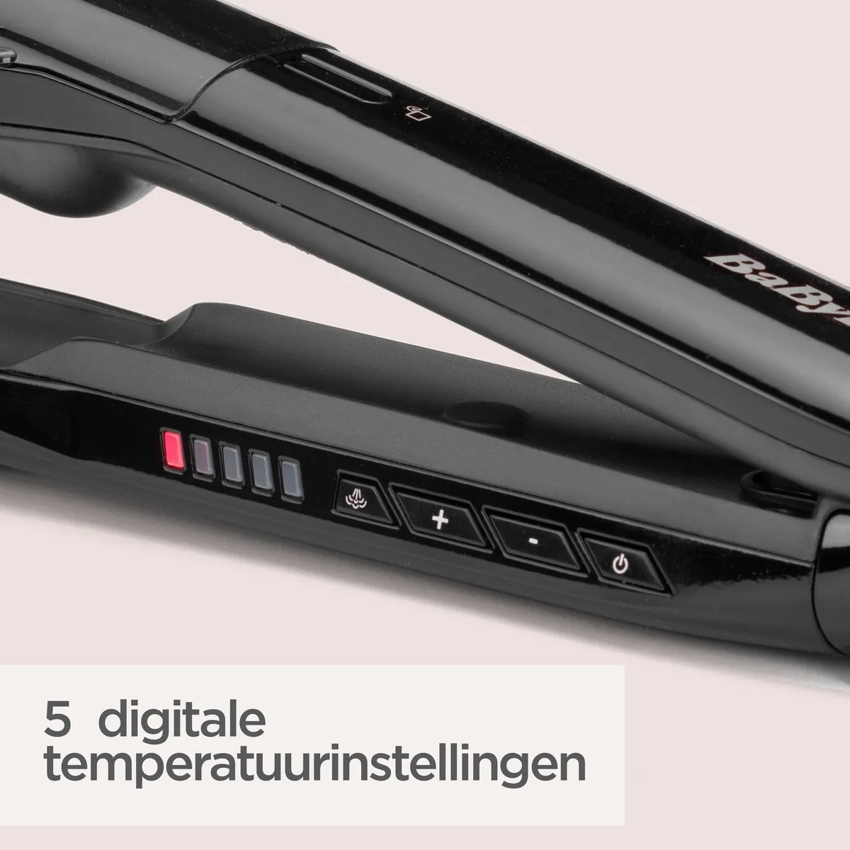Babyliss Steam Straight ST492E Stoomstijltang - 5 standen tot 230°C - Zwart