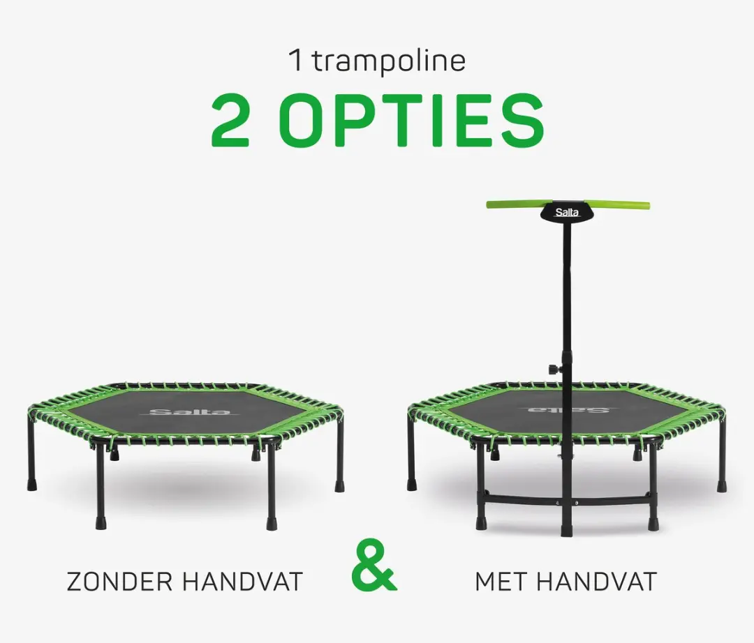 Salta Fitness Trampoline 128cm - 110kg - Groen - afbeelding 6 van 6