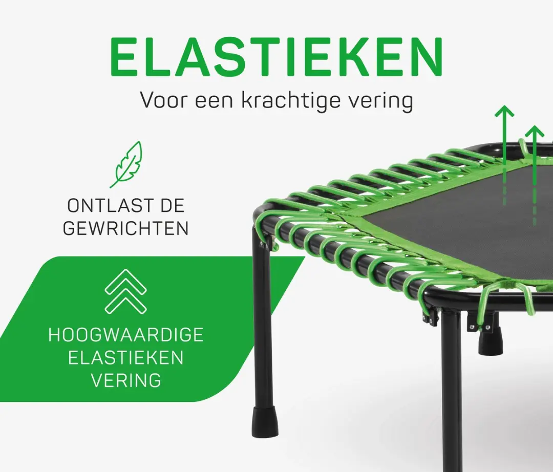 Salta Fitness Trampoline 128cm - 110kg - Groen