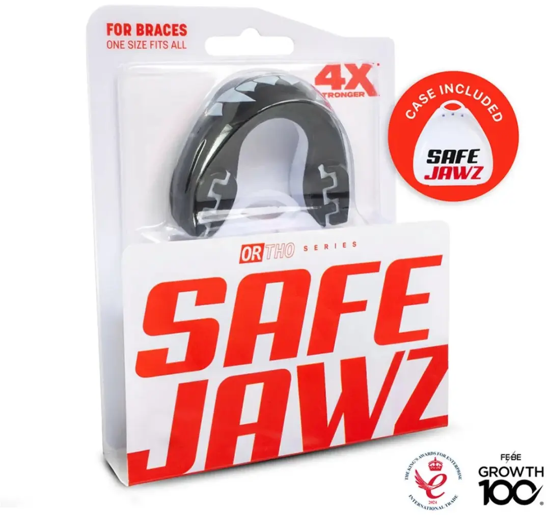 Safejawz Gebitsbeschermer Senior Dracula - One Size - Zwart/Wit